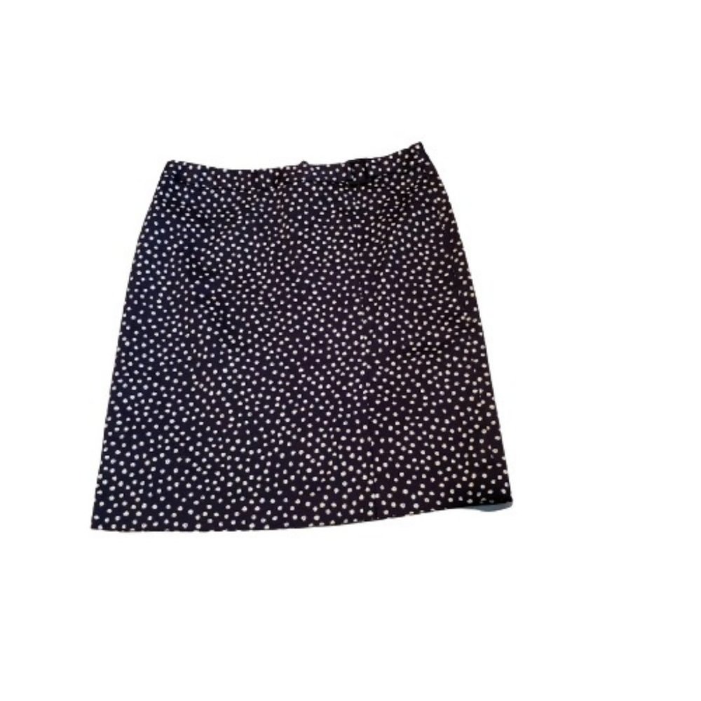 Brooks Brothers 346 Petite Navy Dot Skirt